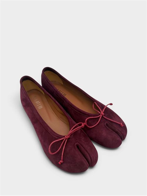 Ballerina Tabi in suede bordeaux IL LACCIO | 5462SUEDEBORDEAUX